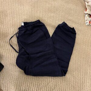 Aritzia Community Navy Linen Joggers Size Small